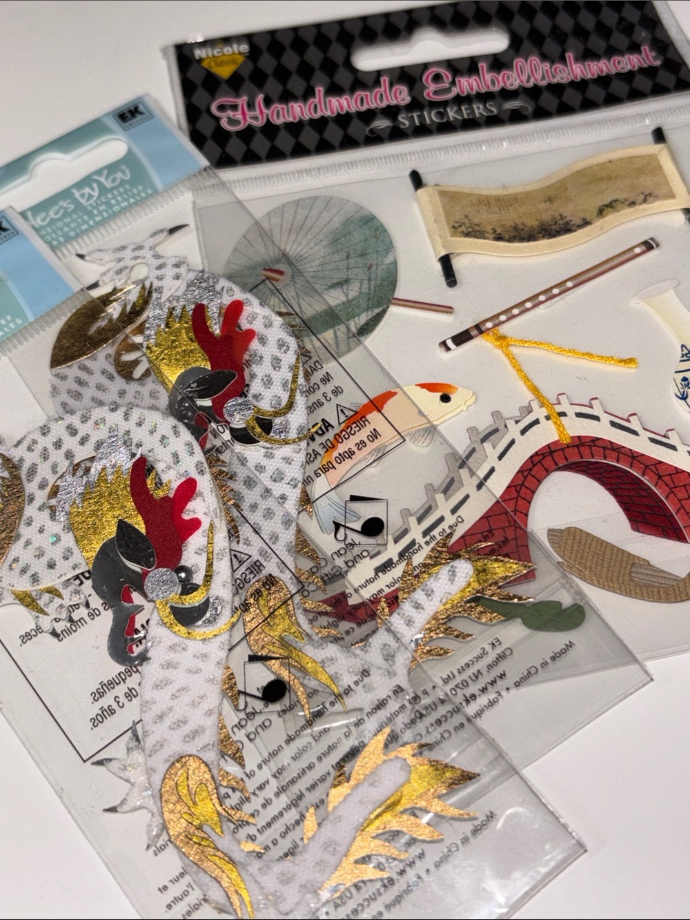 jolees by you dragon scrapbook stickers Gold & Red Dragon China Travel Stickers